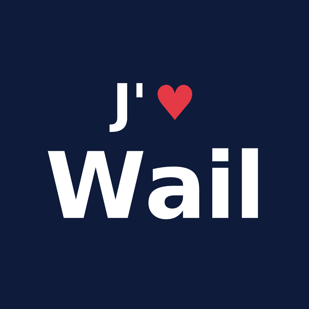 T-shirt personnalisé Wail — design J'aime Wail