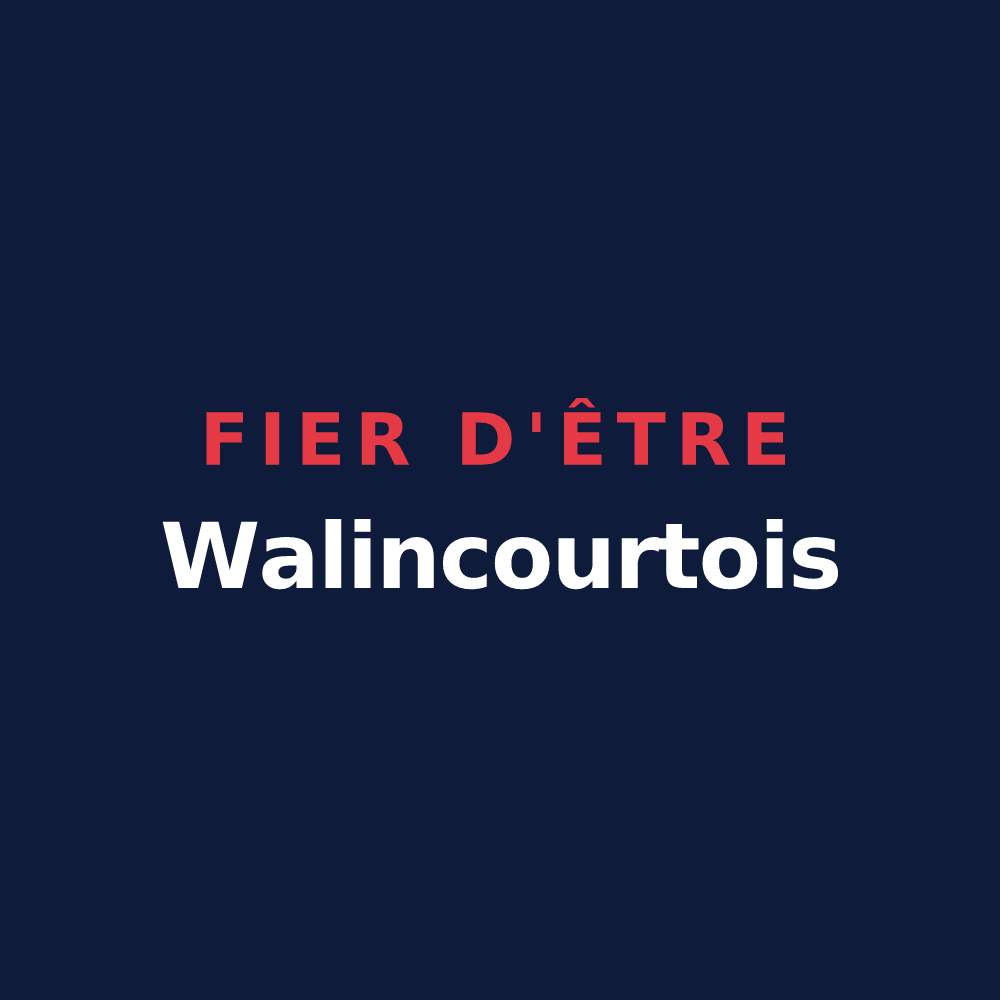 T-shirt « Fier d'être Walincourtois » — design pour Walincourt-Selvigny