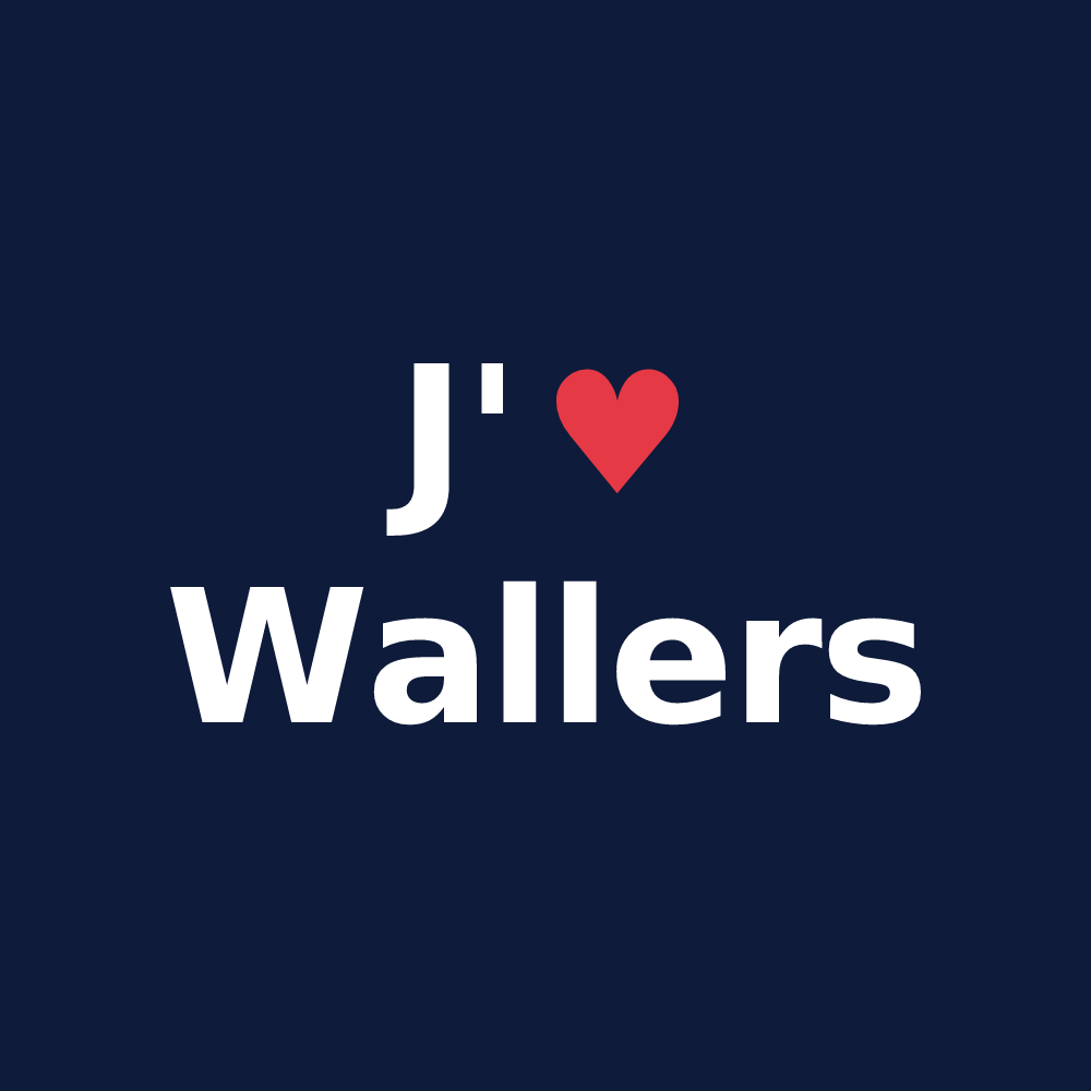 T-shirt personnalisé Wallers — design J'aime Wallers