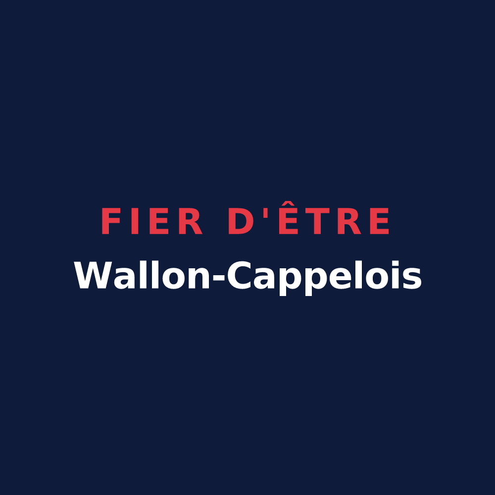 T-shirt « Fier d'être Wallon-Cappelois » — design pour Wallon-Cappel