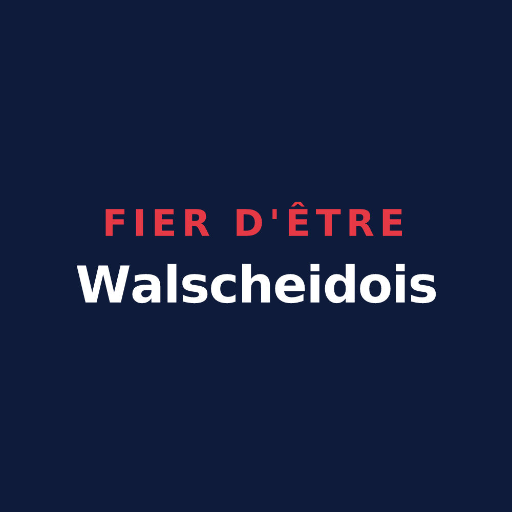 T-shirt « Fier d'être Walscheidois » — design pour Walscheid