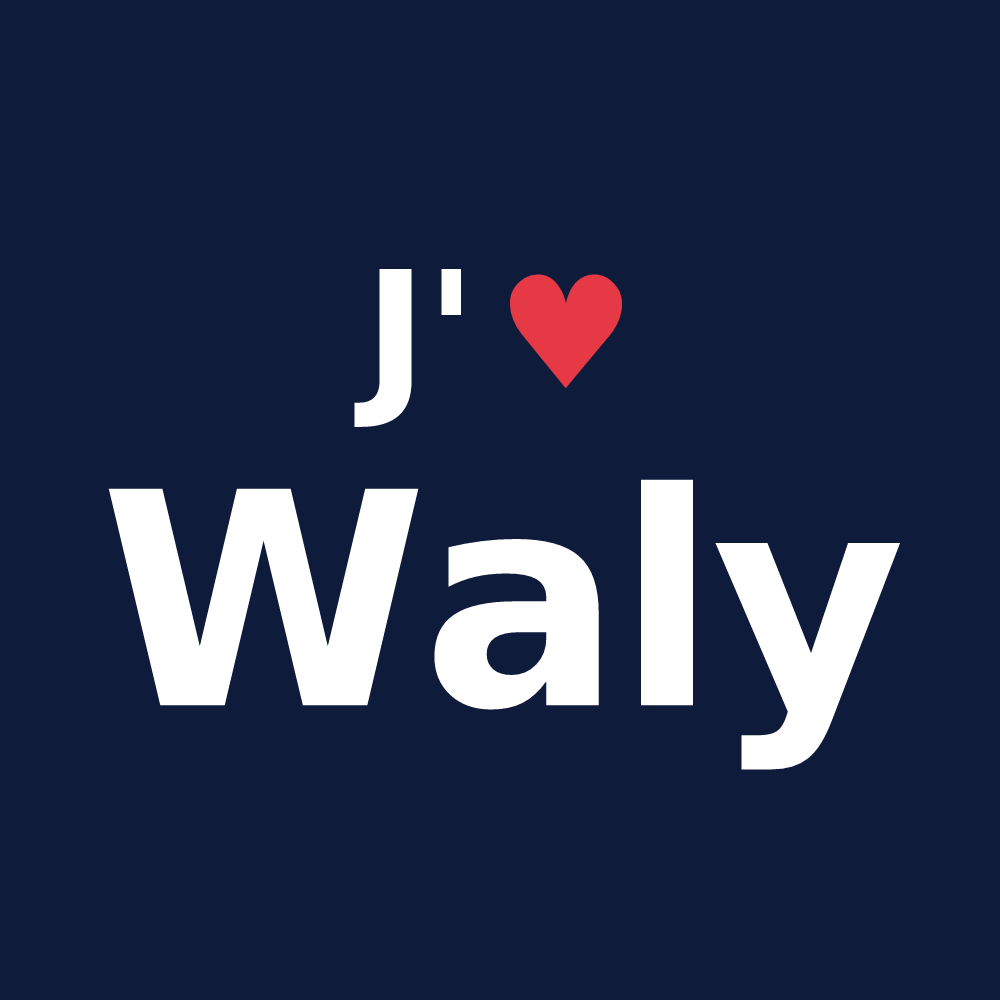 T-shirt personnalisé Waly — design J'aime Waly