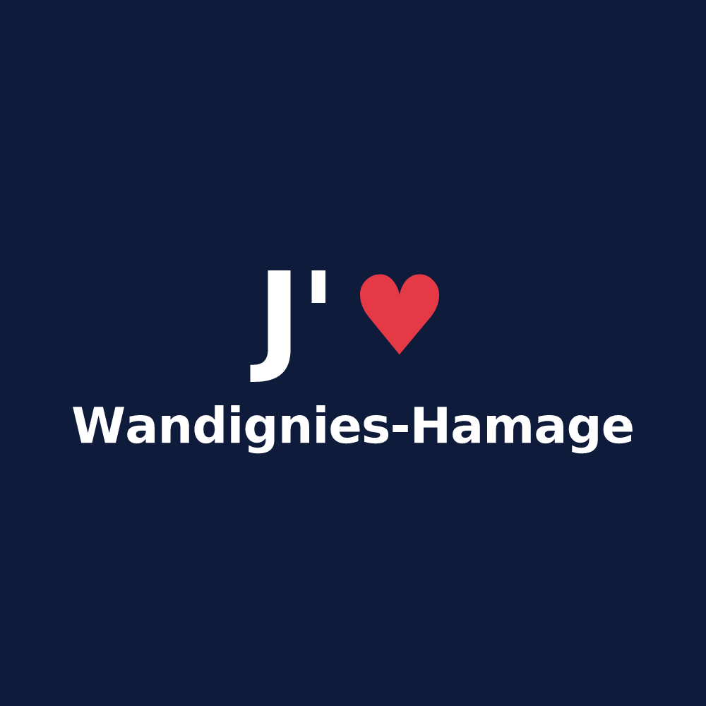 T-shirt personnalisé Wandignies-Hamage — design J'aime Wandignies-Hamage