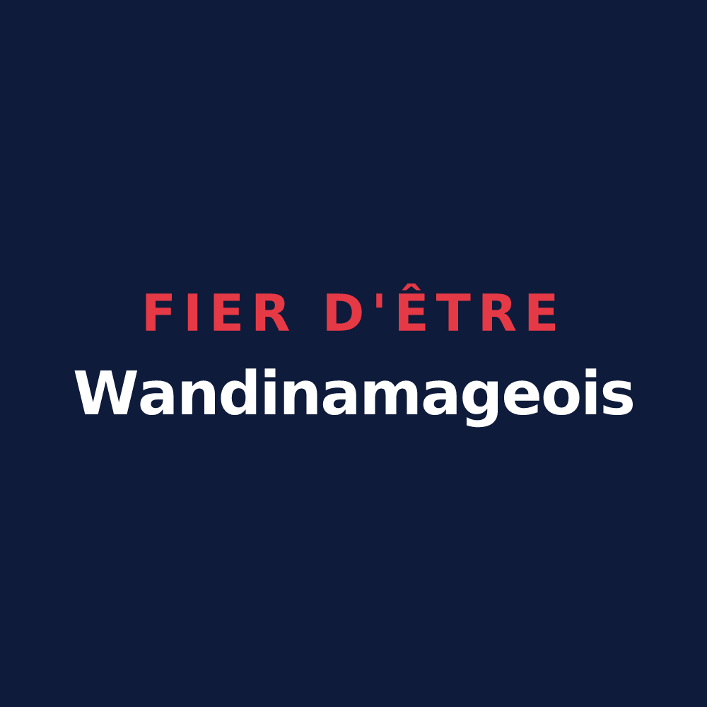 T-shirt « Fier d'être Wandinamageois » — design pour Wandignies-Hamage