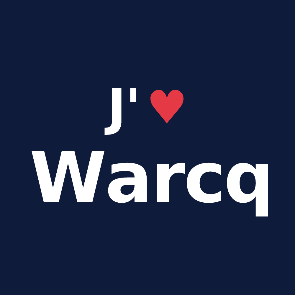T-shirt personnalisé Warcq — design J'aime Warcq