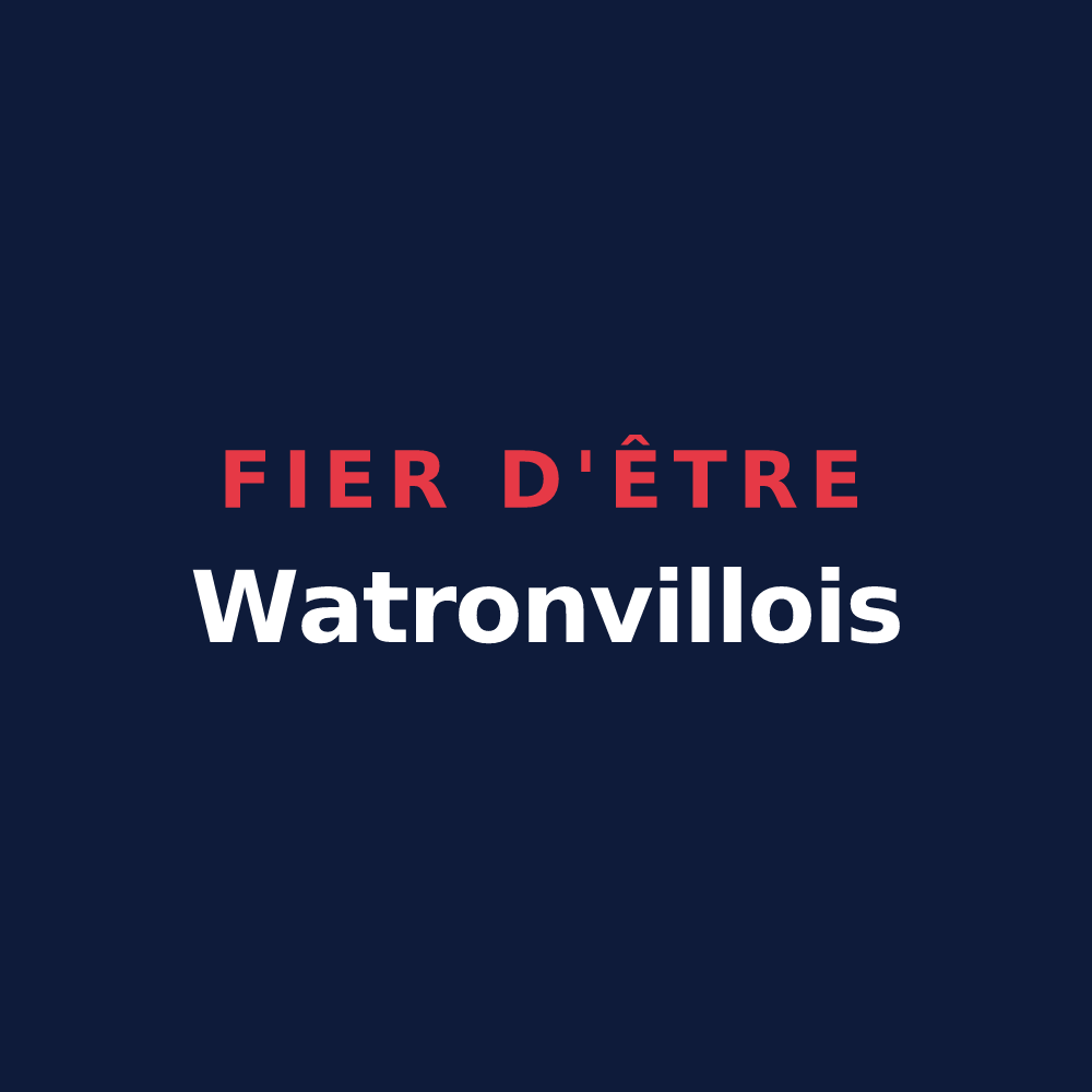 T-shirt « Fier d'être Watronvillois » — design pour Watronville