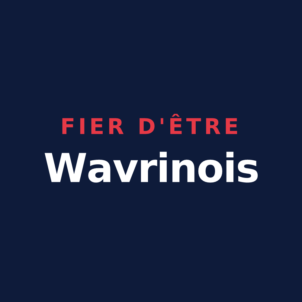T-shirt « Fier d'être Wavrinois » — design pour Wavrin