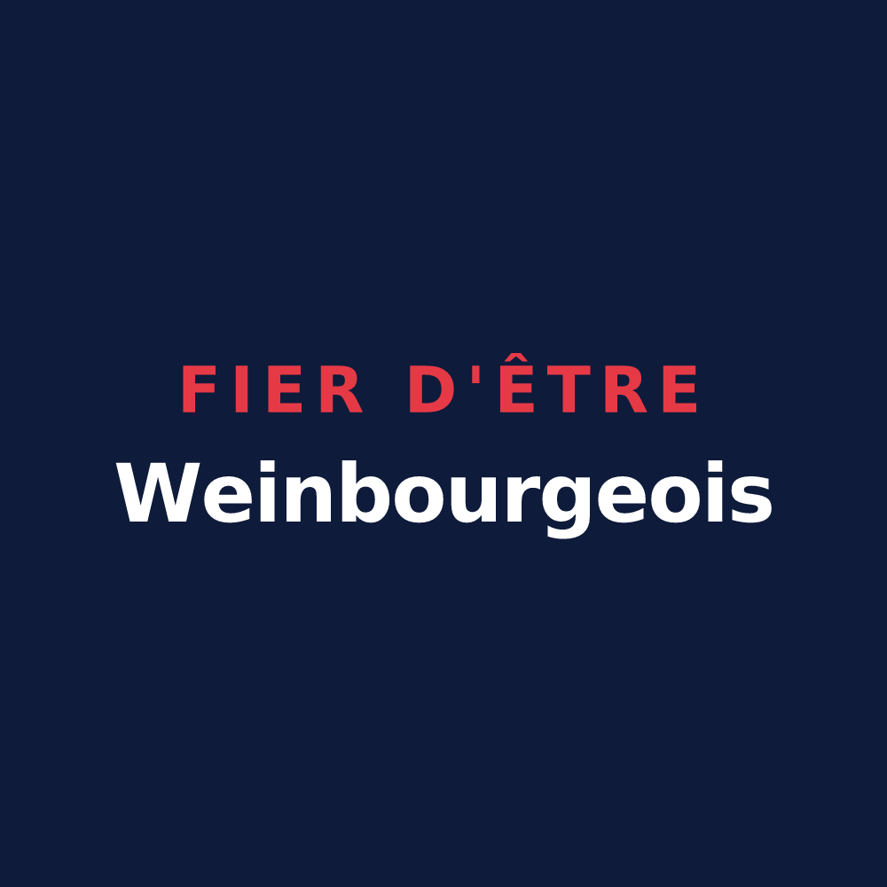 T-shirt « Fier d'être Weinbourgeois » — design pour Weinbourg