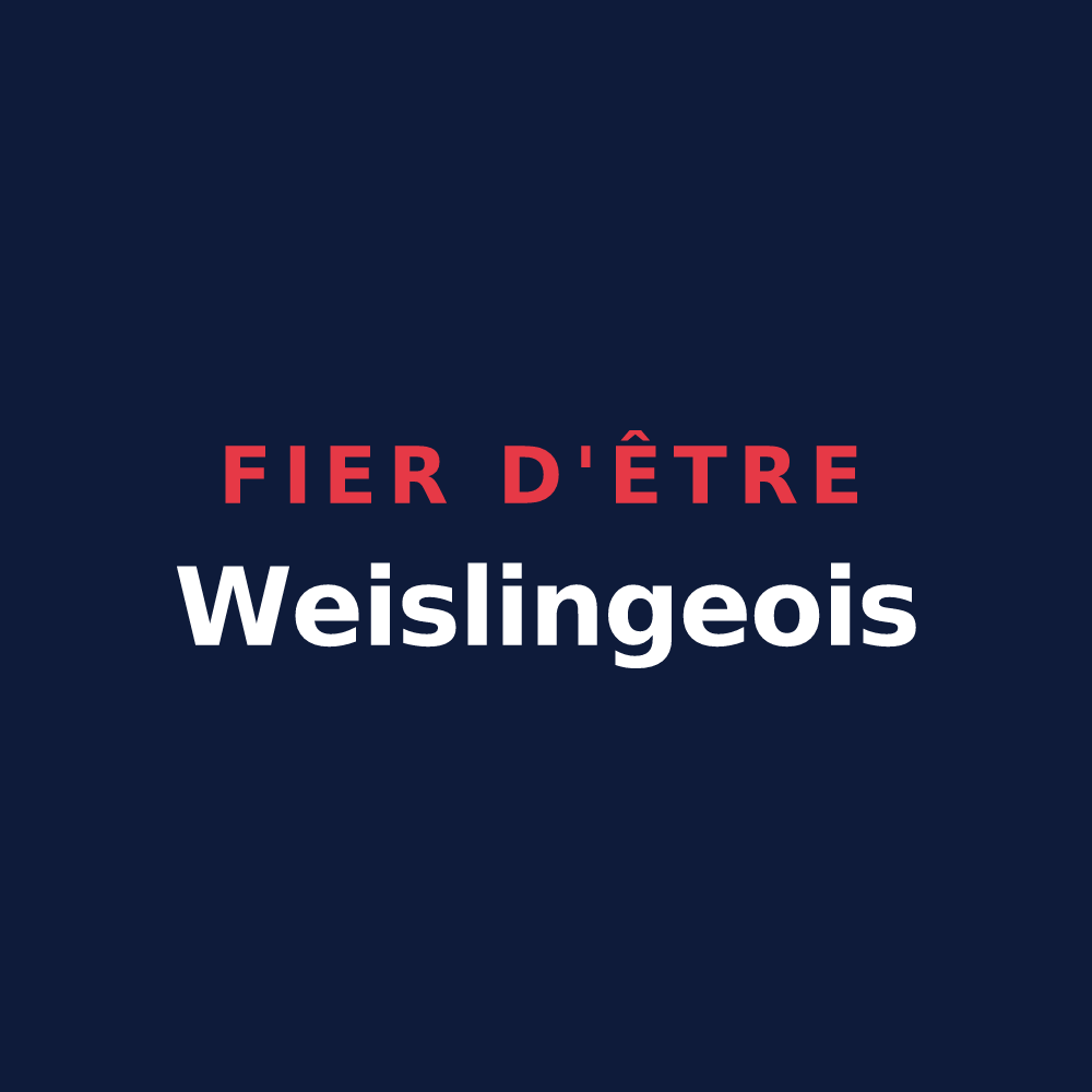 T-shirt « Fier d'être Weislingeois » — design pour Weislingen