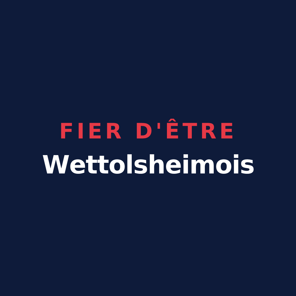 T-shirt « Fier d'être Wettolsheimois » — design pour Wettolsheim