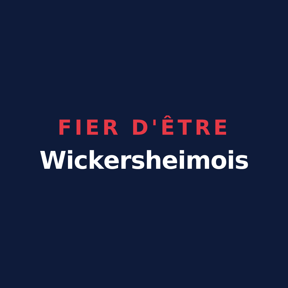 T-shirt « Fier d'être Wickersheimois » — design pour Wickersheim-Wilshausen