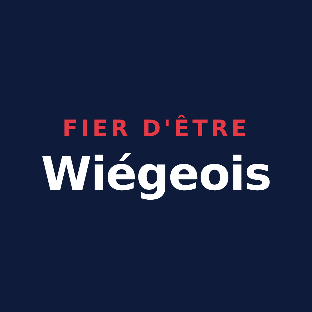 T-shirt « Fier d'être Wiégeois » — design pour Wiège-Faty