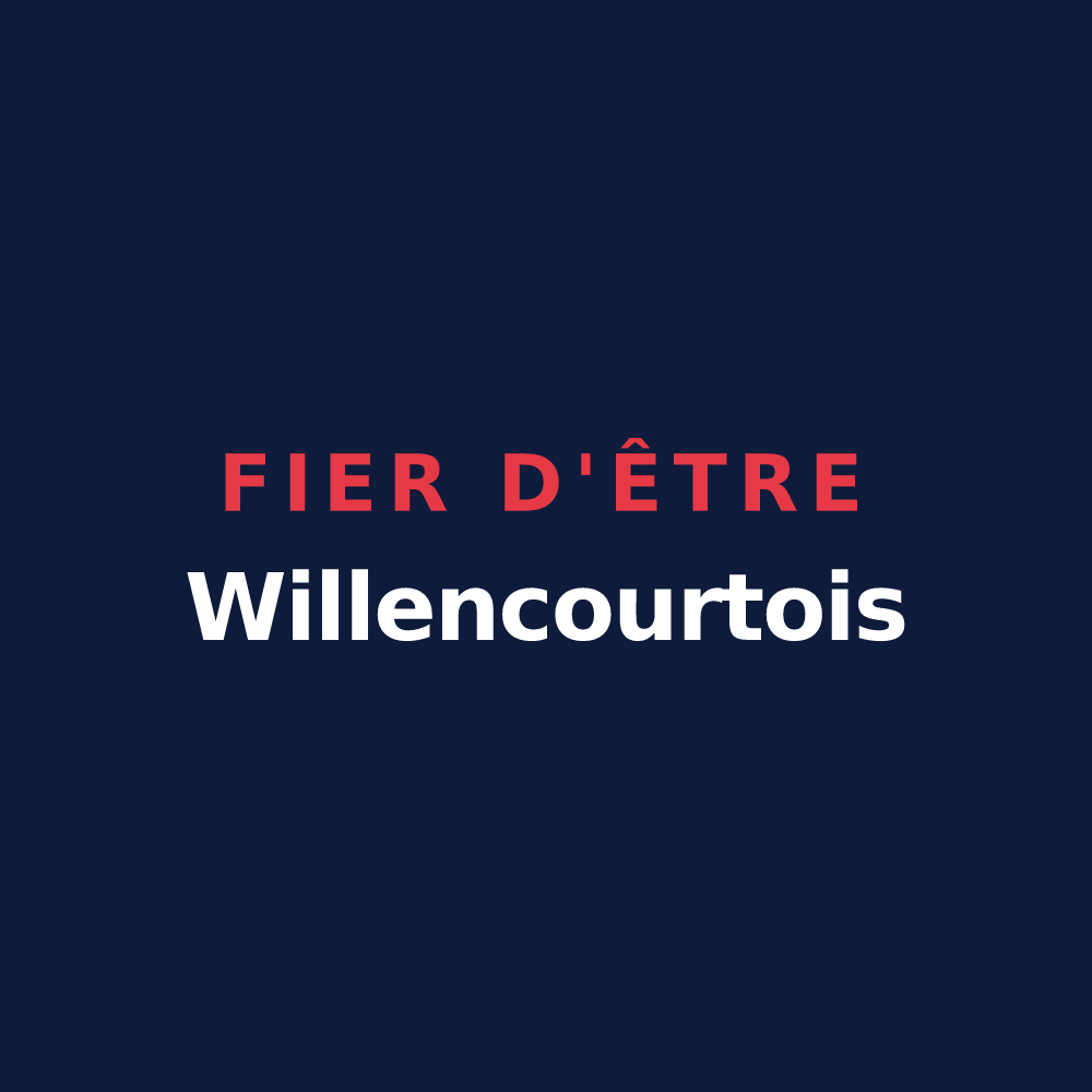 T-shirt « Fier d'être Willencourtois » — design pour Willencourt