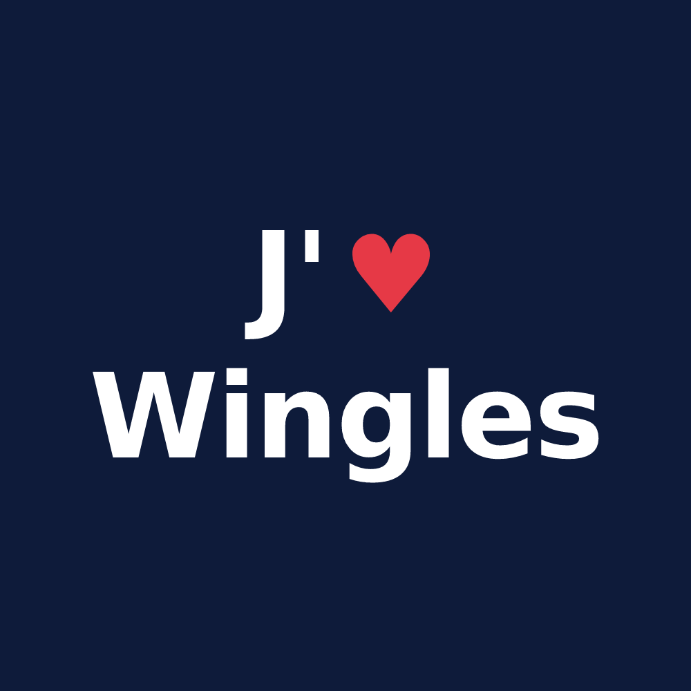 T-shirt personnalisé Wingles — design « J'aime Wingles » imprimé sur le t-shirt