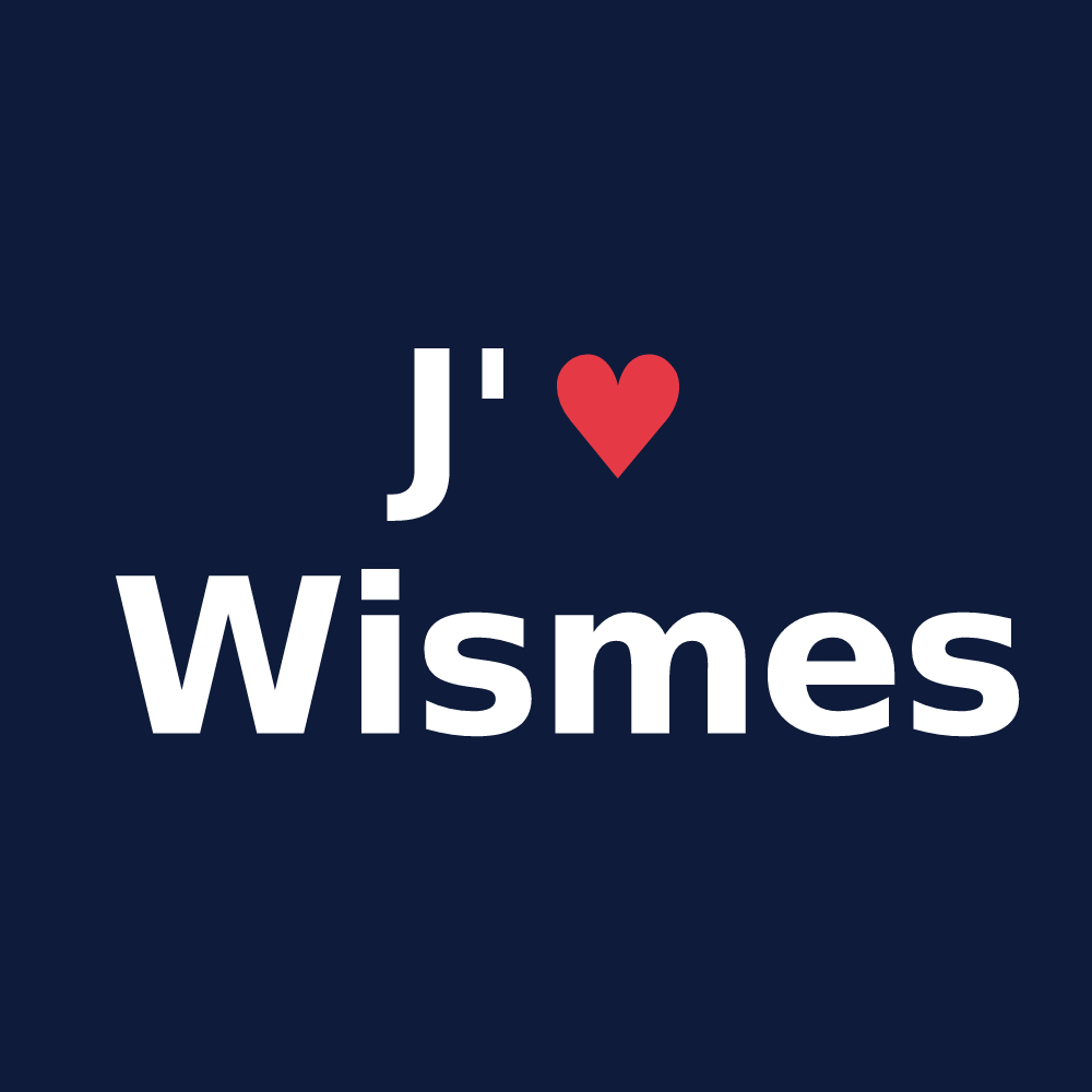 T-shirt personnalisé Wismes — design J'aime Wismes
