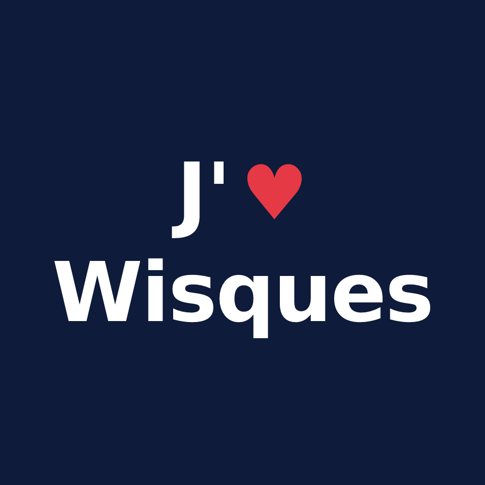T-shirt personnalisé Wisques — design J'aime Wisques