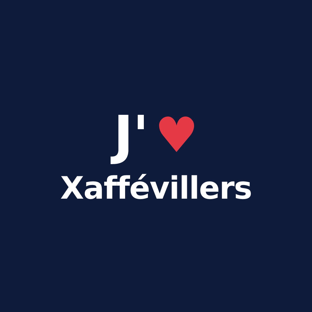 T-shirt personnalisé Xaffévillers — design J'aime Xaffévillers