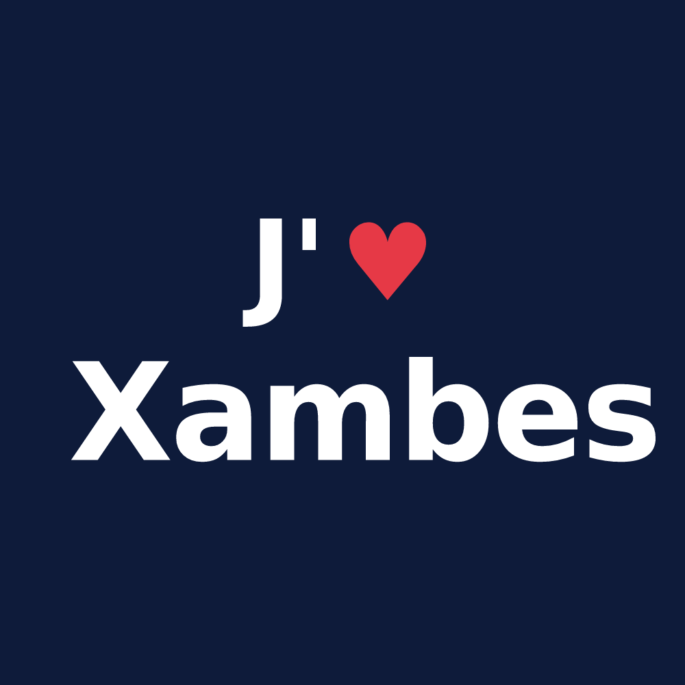 T-shirt personnalisé Xambes — design J'aime Xambes