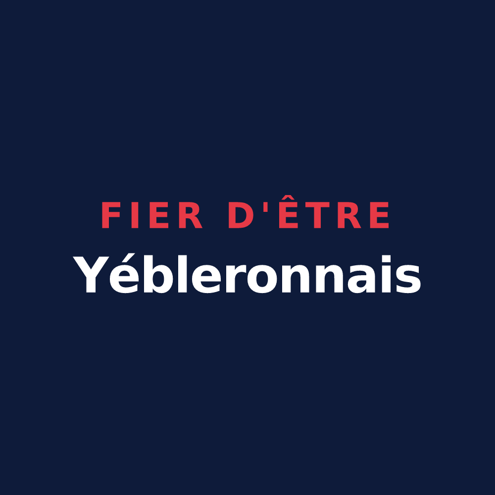 T-shirt « Fier d'être Yébleronnais » — design pour Yébleron