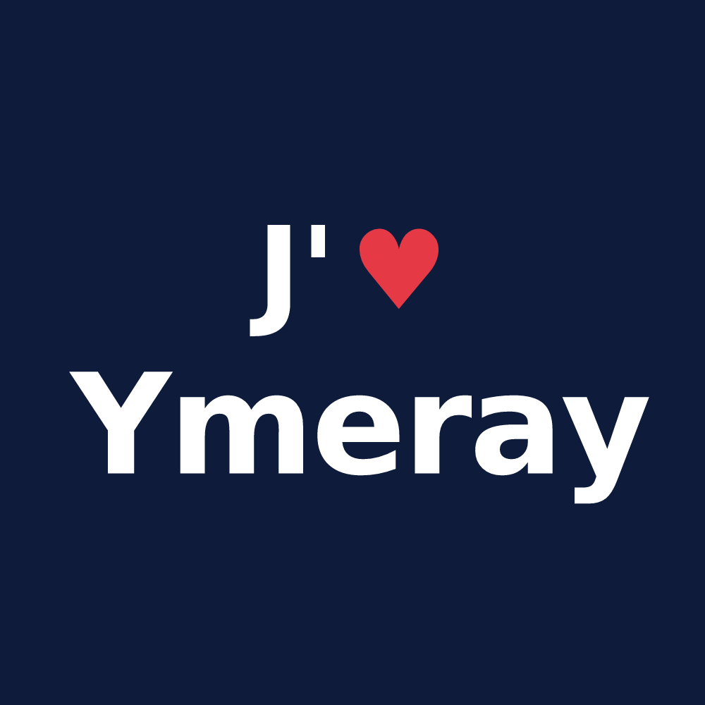 T-shirt personnalisé Ymeray — design J'aime Ymeray