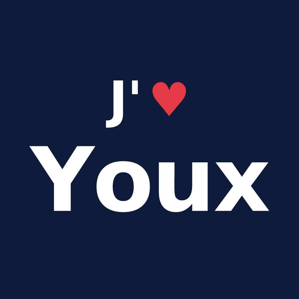 T-shirt personnalisé Youx — design J'aime Youx