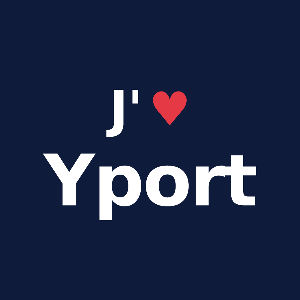 T-shirt personnalisé Yport — design J'aime Yport