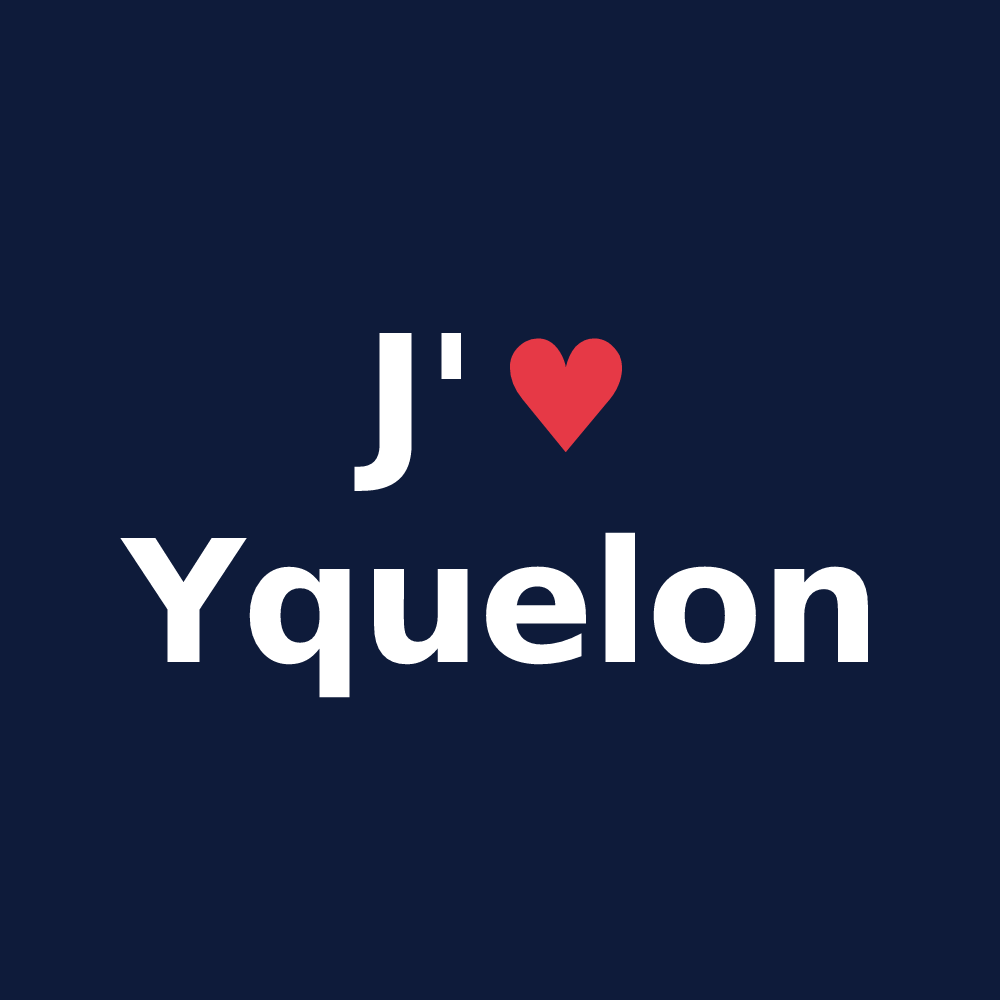 T-shirt personnalisé Yquelon — design J'aime Yquelon