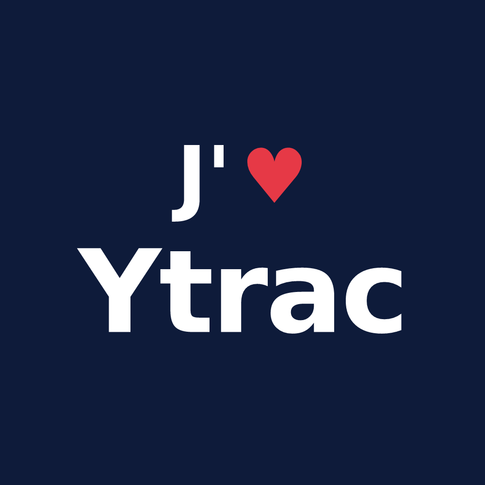T-shirt personnalisé Ytrac — design J'aime Ytrac