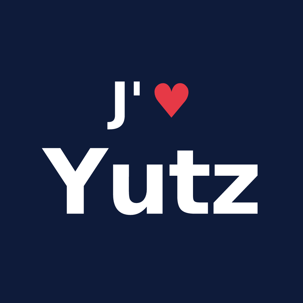 T-shirt personnalisé Yutz — design J'aime Yutz