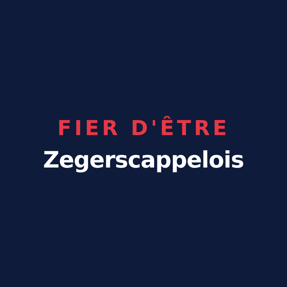 T-shirt « Fier d'être Zegerscappelois » — design pour Zegerscappel