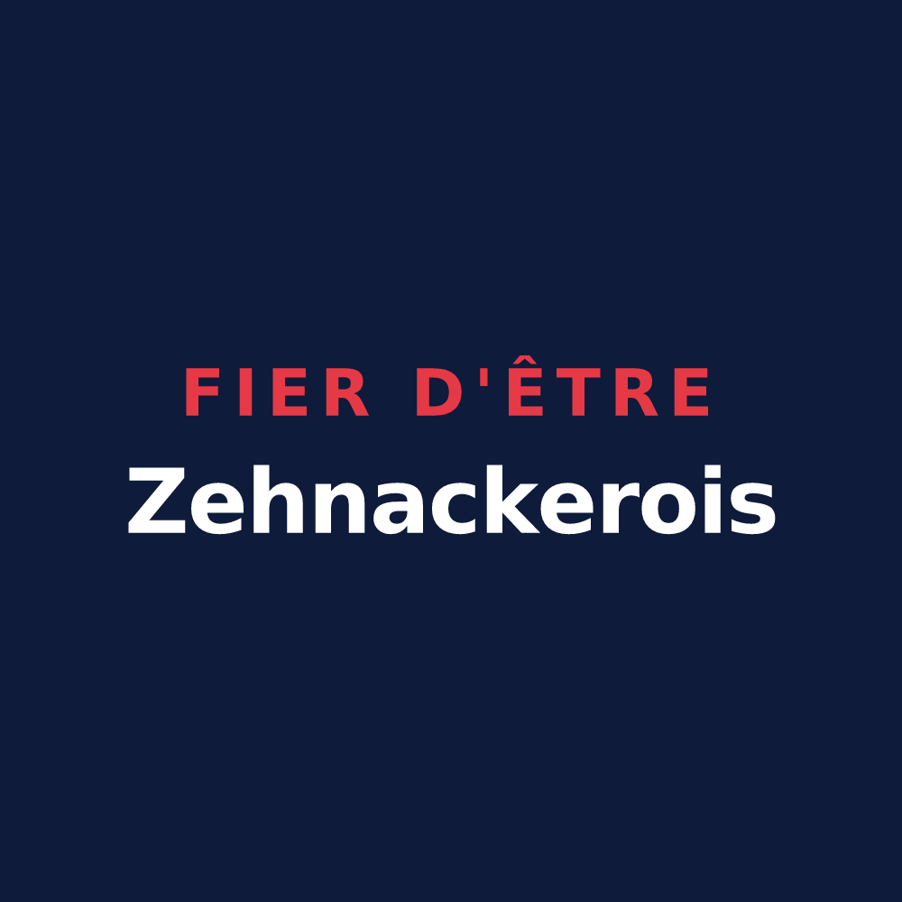 T-shirt « Fier d'être Zehnackerois » — design pour Zehnacker