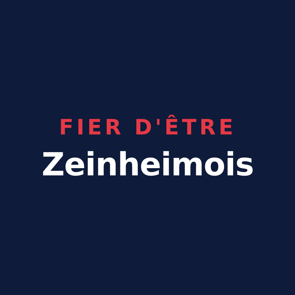 T-shirt « Fier d'être Zeinheimois » — design pour Zeinheim