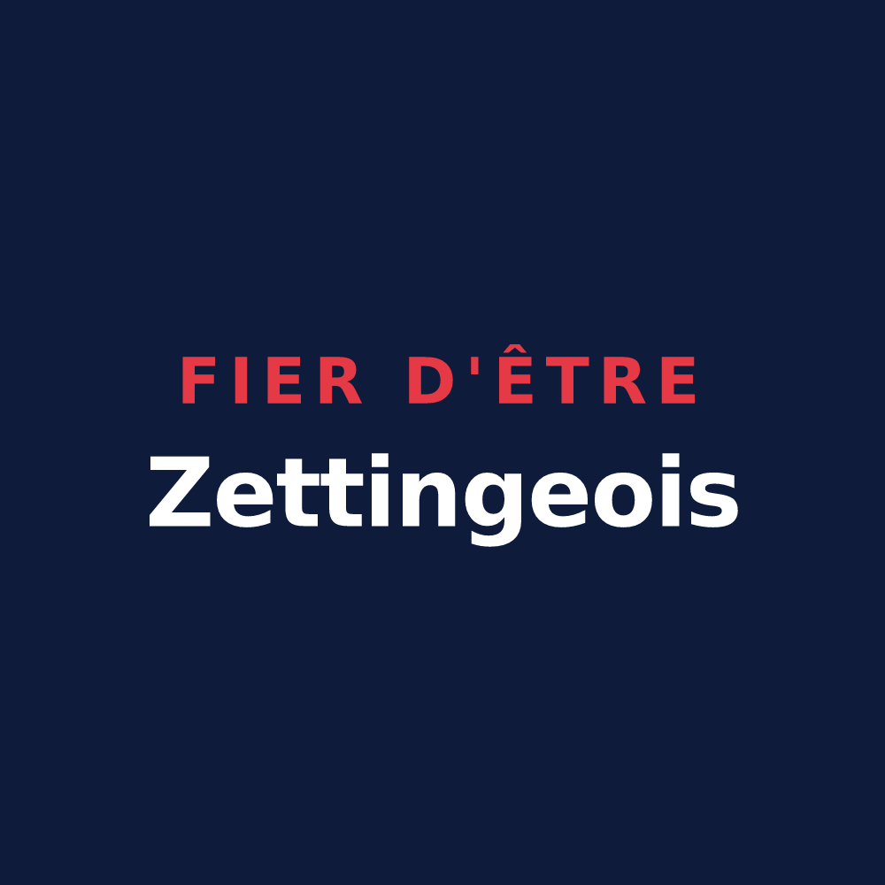 T-shirt « Fier d'être Zettingeois » — design pour Zetting
