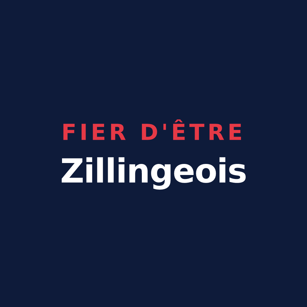 T-shirt « Fier d'être Zillingeois » — design pour Zilling