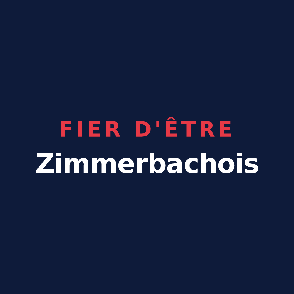 T-shirt « Fier d'être Zimmerbachois » — design pour Zimmerbach
