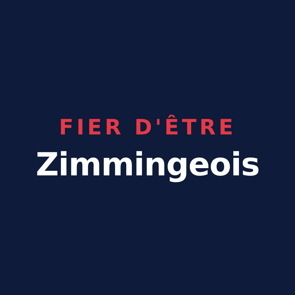 T-shirt « Fier d'être Zimmingeois » — design pour Zimming