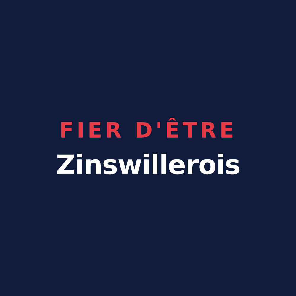 T-shirt « Fier d'être Zinswillerois » — design pour Zinswiller