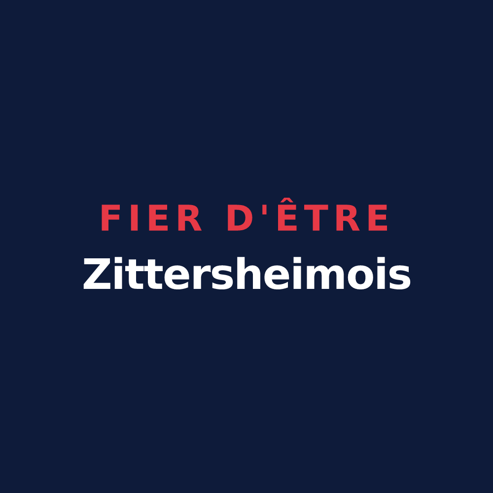 T-shirt « Fier d'être Zittersheimois » — design pour Zittersheim