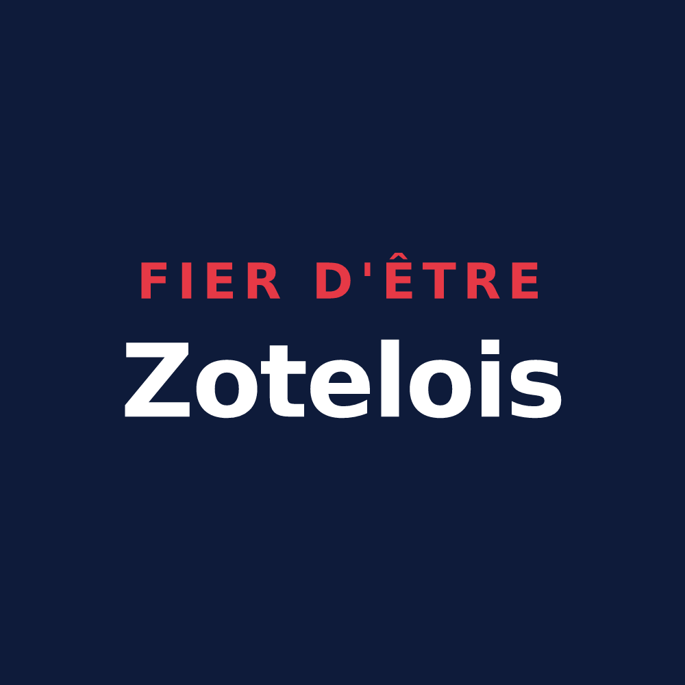 T-shirt « Fier d'être Zotelois » — design pour Zoteux
