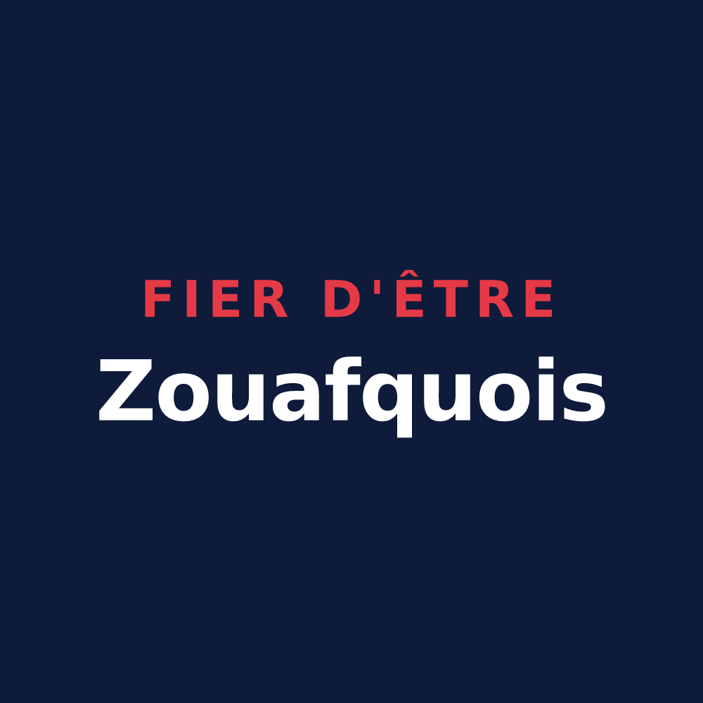 T-shirt « Fier d'être Zouafquois » — design pour Zouafques