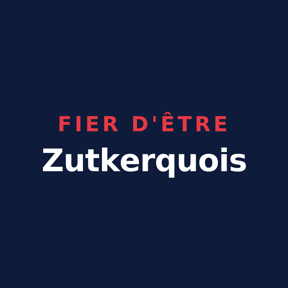 T-shirt « Fier d'être Zutkerquois » — design pour Zutkerque