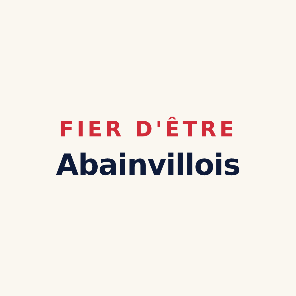 Tasse « Fier d'être Abainvillois » — design pour Abainville