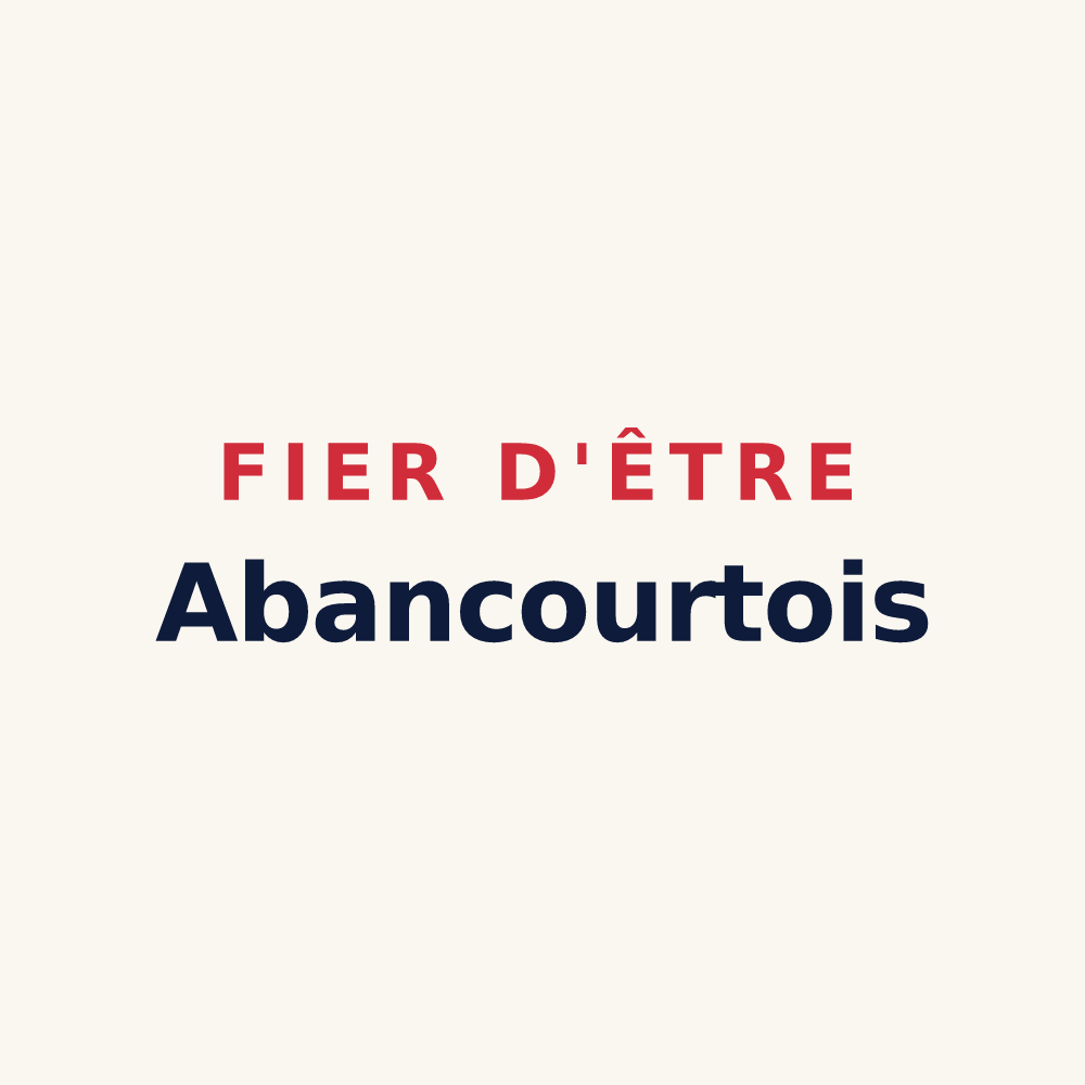 Tasse « Fier d'être Abancourtois » — design pour Abancourt