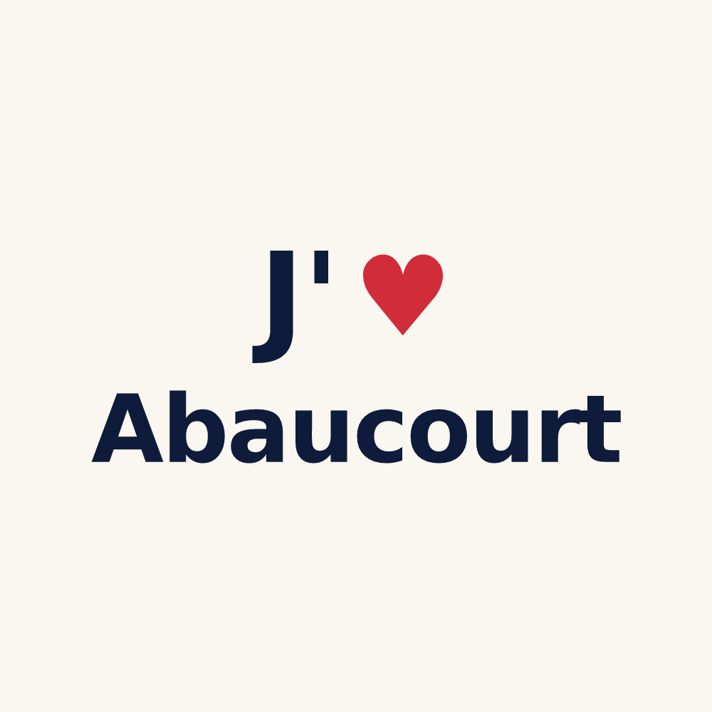 Tasse personnalisée Abaucourt — design J'aime Abaucourt