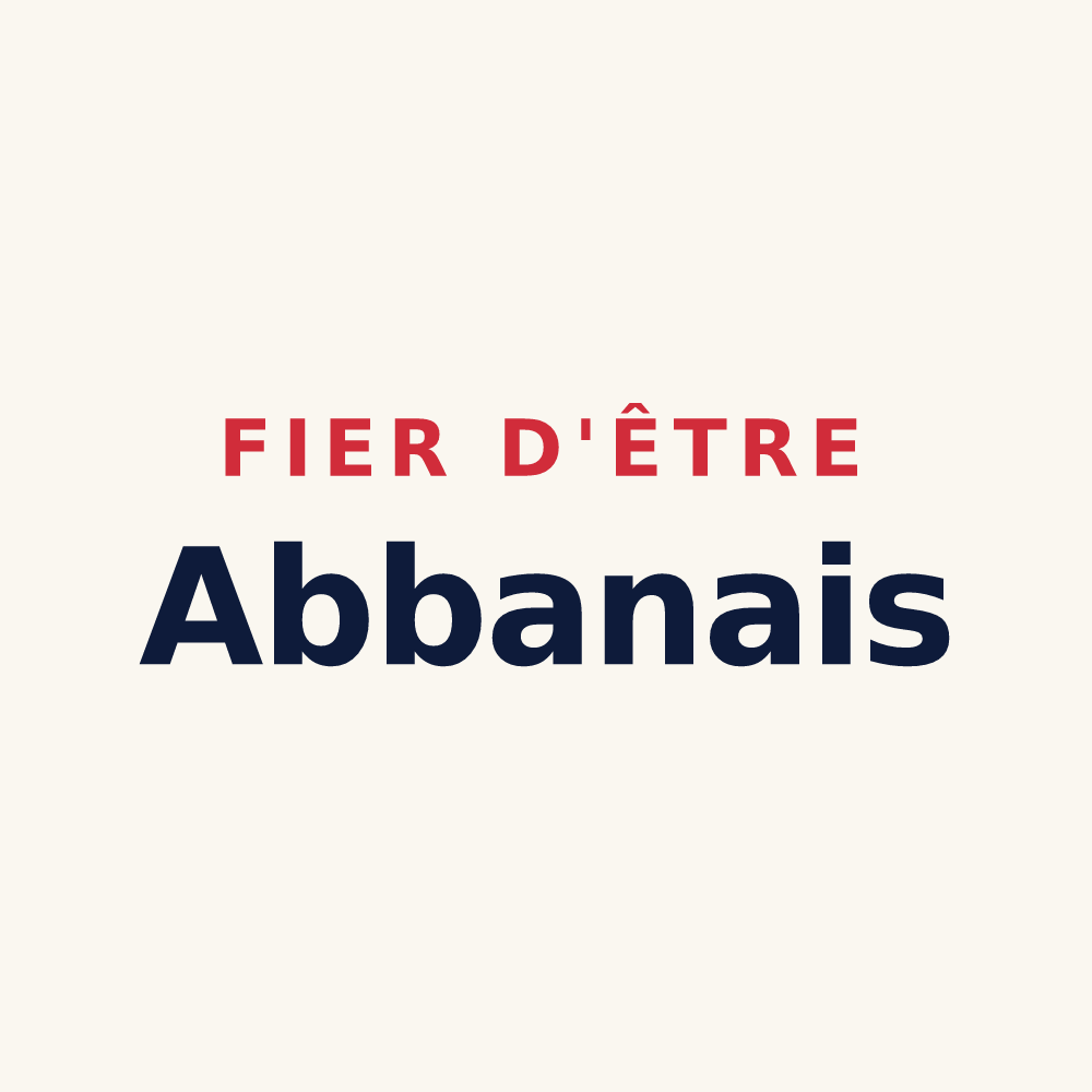 Tasse « Fier d'être Abbanais » — design pour Abbans-Dessus
