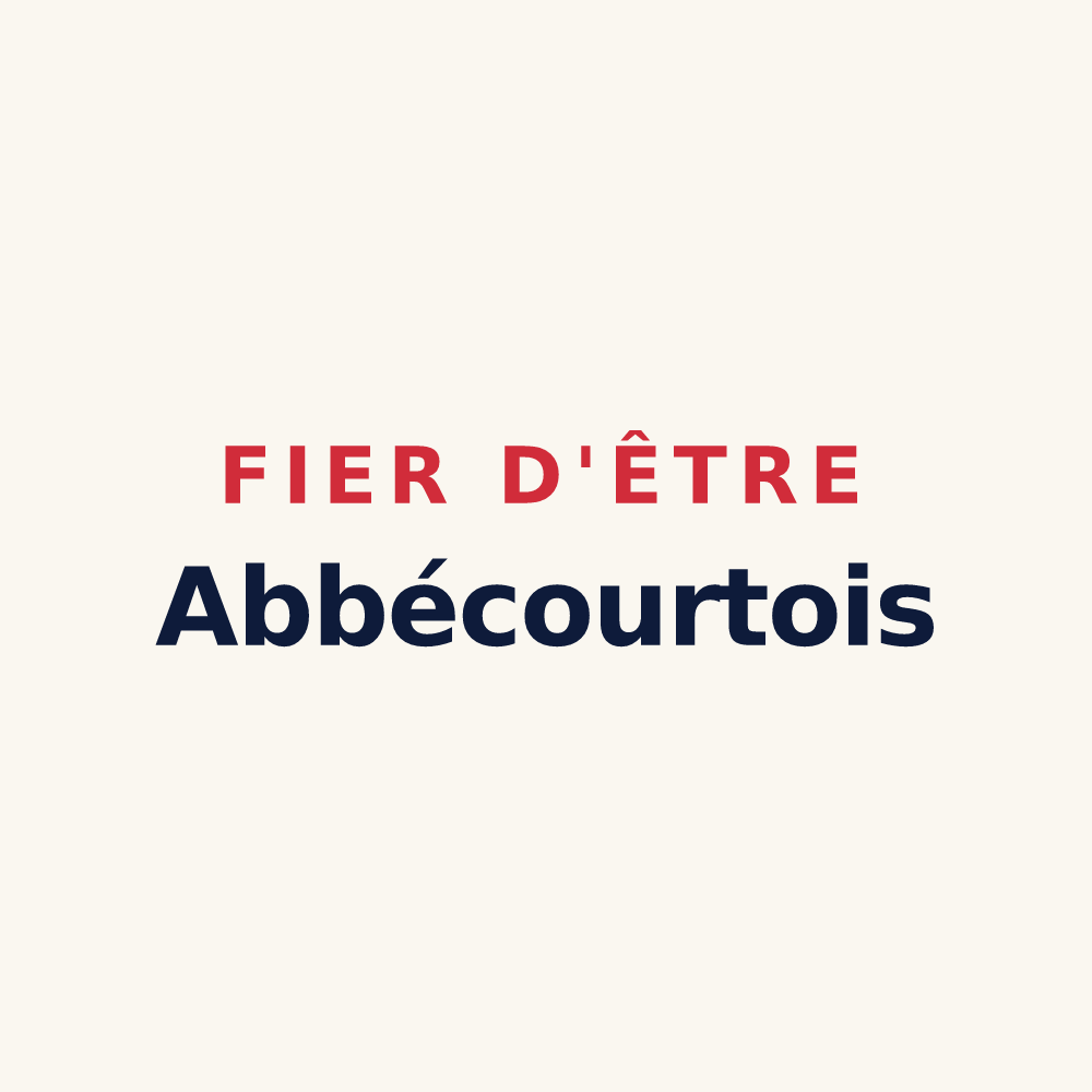 Tasse « Fier d'être Abbécourtois » — design pour Abbécourt