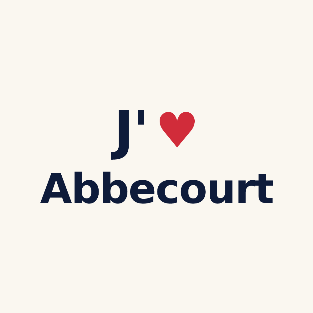Tasse personnalisée Abbecourt — design J'aime Abbecourt