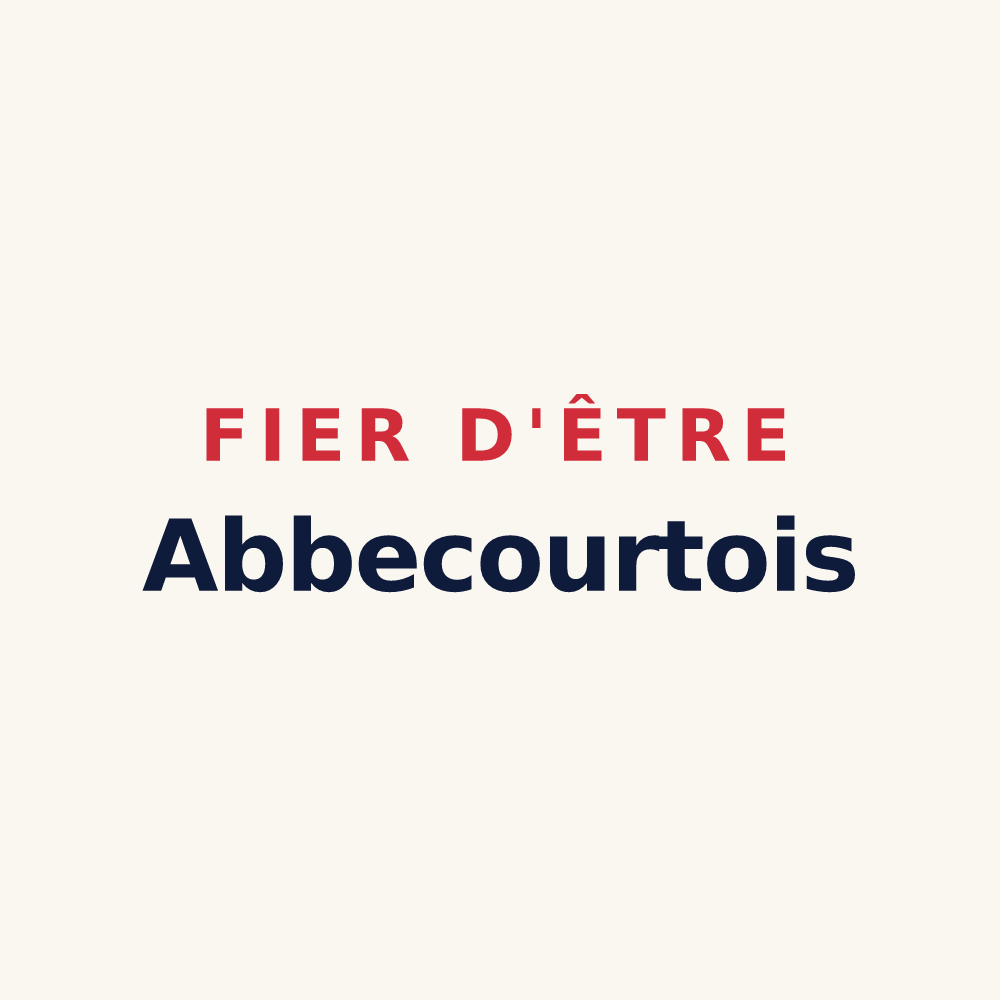 Tasse « Fier d'être Abbecourtois » — design pour Abbecourt