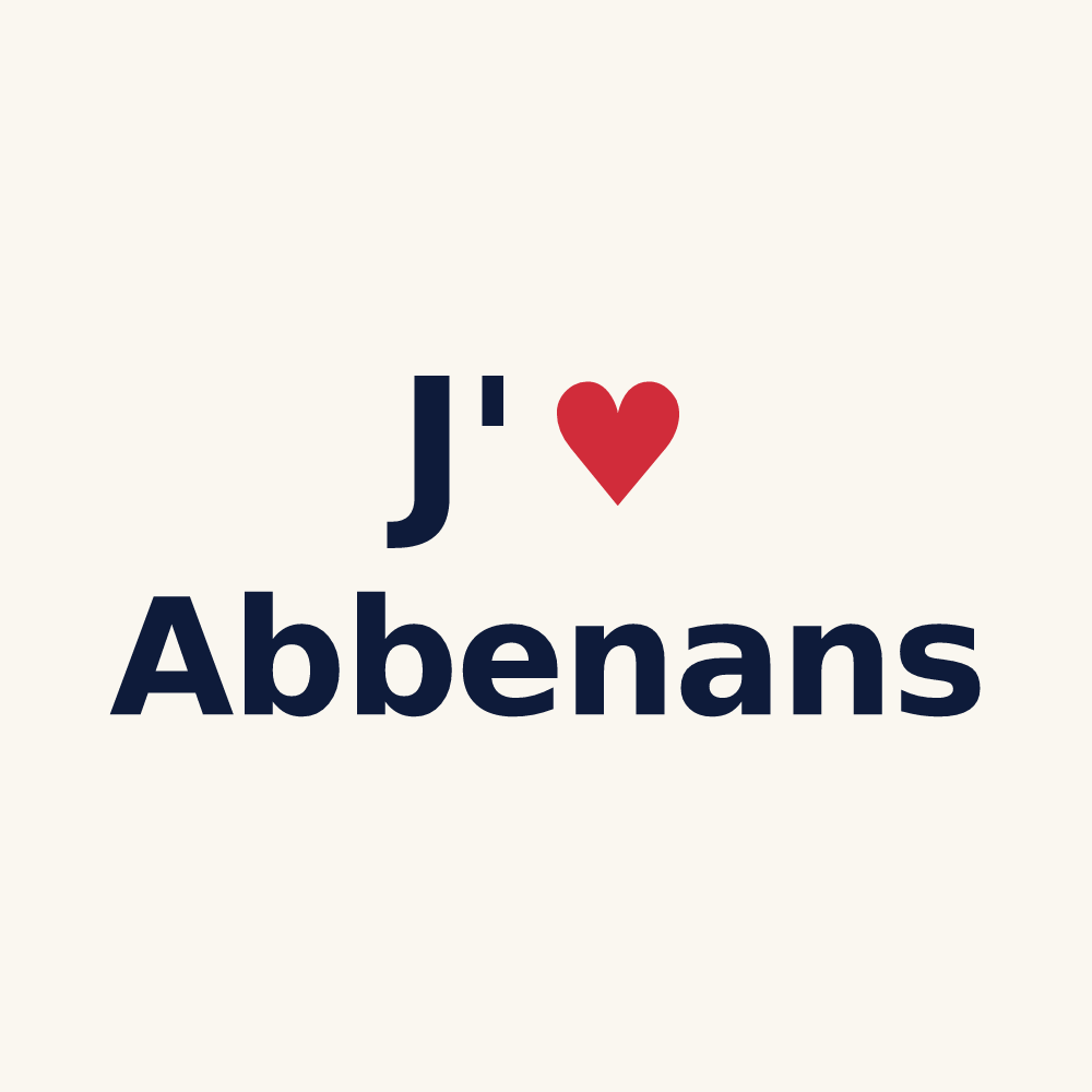 Tasse personnalisée Abbenans — design J'aime Abbenans