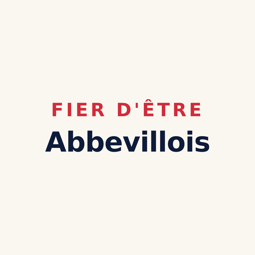 Tasse « Fier d'être Abbevillois » — design pour Abbéville-la-Rivière